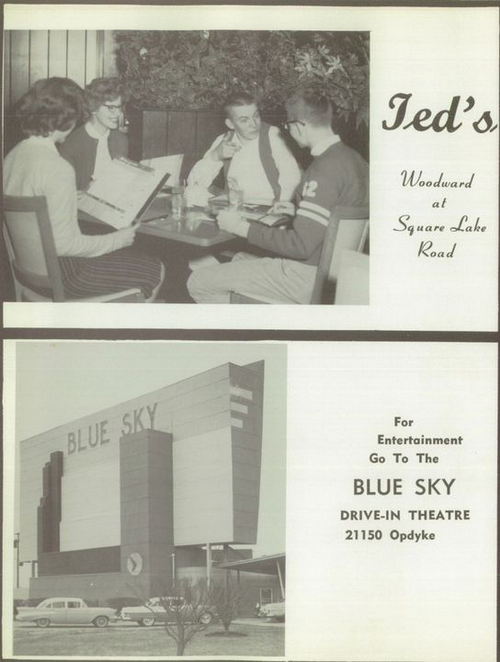 Teds Drive-In (Teds Trailer) - 1960S High School Yearbook Photos